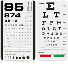Gráfico de olhos PECULA Gráfico de olhos de bolso Snellen Rosenbaum 36cm