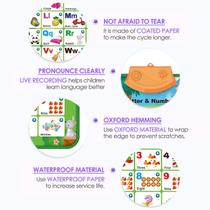 Gráfico de parede eletrônico interativo do alfabeto: Talking Abc Best Educational Montessori Toy For Toddle Gráfico de parede eletrônico interativo do alfabeto: Talking Abc Best Educational Montessori Toy For Toddle