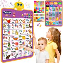 Gráfico de parede GaHoo Talking ABC Music Poster Purple Kids 1-5y