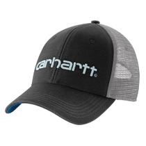Gráfico do logotipo Cap Carhartt Canvas Mesh-Back para homens, preto