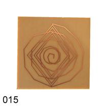 Gráfico Espiral Cósmica para Radiestesia, em Fenolite com Cobre 015 - 7cm Gráfico Espiral Cósmica para Radiestesia, em Fenolite com Cobre 015 - 7cm