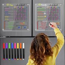 Gráfico magnético de tarefas IDEATECH para várias crianças com 8 marcadores