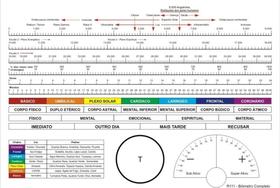 Gráfico Radiestesia Mdf Biômetro Completo 30x22cm Com 6mm