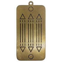 Gráfico Radiestesia Radiônica Símbolo Luxor Harmonizador de Ambiente Cor Ouro Velho