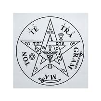 Gráfico Radiestésico Radiônico Tetragrammaton Placa 24x24cm - MP Símbolos