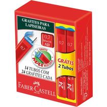 Grafite 0.7mm polymer hb media 14tb x 24mn faber-castell