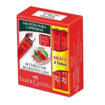 Grafite 0,5mm c/ 24 Grafites Faber Castell - Embalagem com 14 Unidades