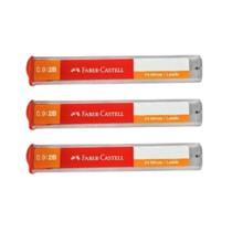 Grafite 0,9mm 2b contém 03 tubos com/24 grafites - faber Grafite 0,9mm 2b contém 03 tubos com/24 grafites - faber