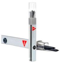 Grafite compasso e lapiseira 2.0mm Hi-Polymer Tris 2 tubos