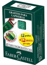 Grafite Faber-Castell 0.5mm 2B Extra Macio - 12 Tubos com 24 Minas Grafite Faber-Castell 0.5mm 2B Extra Macio - 12 Tubos com 24 Minas
