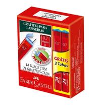 Grafite Faber Castell 0,7mm Tubo com 24 Grafites - Embalagem com 14 Unidades