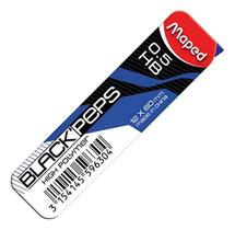 Grafite Maped 0.5HB Black'Peps com 12 Minas para Lapiseira Grafite Maped 0.5HB Black'Peps com 12 Minas para Lapiseira