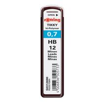Grafite para Lapiseira Rotring Tikky 0,7 mm HB 12 unidades