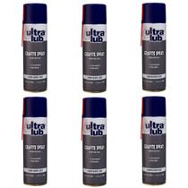Grafite Spray Ultra Lub Caixa Com 6 Unidades de 145g e 230ml