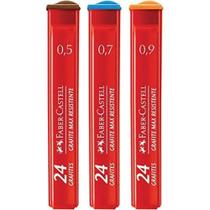 Grafites 0.5 B 12 Tubos x 24 Minas Cx. C/14 Faber-Castell - Faber Casterll