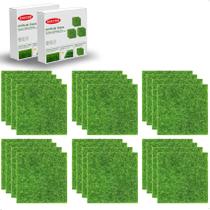 Grama artificial KAEZDD 6x6 cm para artesanato e jardim em miniatura Grama artificial KAEZDD 6x6 cm para artesanato e jardim em miniatura