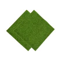 Grama Artificial Simulada 30x30cm, Grama Decorativa Falsa Para Paisagismo Em Pequenos Espaços