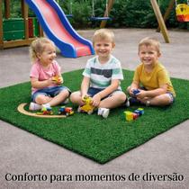 Grama Sintética 1x2m 11mm Oasis Verde Natural Decorativa Resistente UV Uso Interno Externo
