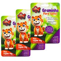 Graminha Digestiva Para Gatos Cat & Dog Petshop 50Gr 3un