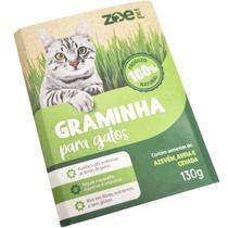 Graminha Grama Para Gatos Comestível Auxilia na Digestão e Eliminação De Pelos Zoe Pet