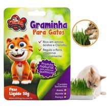 Graminha para Gato CatDog 50g Ajuda a Eliminar Bolas de Pelo