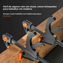 Grampas De Barra De 12 Polegadas Com Ajuste Rápido Para Marcenaria, Grampas Mini De Catraca Para