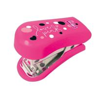 Grampeador 12 Folhas Mini com Extrator Love Pink Tilibra