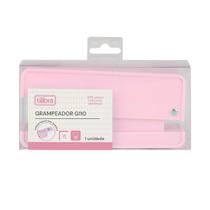 Grampeador 20 Folhas de Mesa G110 Rosa Claro