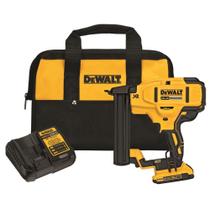 Grampeador de coroa estreita DEWALT 20V MAX* 18GA com bateria e carregador Grampeador de coroa estreita DEWALT 20V MAX* 18GA com bateria e carregador
