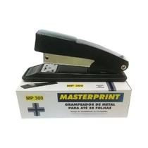 Grampeador de Metal 11,5cm 20 Folhas Masterprint MP300 Grampos 24/6- 26/6