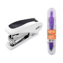 Grampeador De Metal Menos Esforço + Compasso Neon - Leo Leo