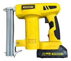 Grampeador Elétrico Com Duas Baterias Profissional Madeira