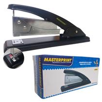 Grampeador Grande para Mesa em Metal Resistente Grampea até 25fls Ideal para Escritório Lojas Escolas Comércio Cartórios