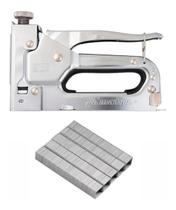 Grampeador Manual Ajuste Pressão 4-14mm + 1000 Grampos 14mm - MTX