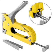 Grampeador Manual Alta Pressão Profissional para Tapeçaria com 100 Grampos