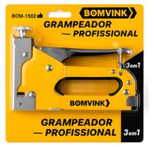 Grampeador Manual Profissional 3 em 1 - Modelo BOM-1502 Grampeador Manual Profissional 3 em 1 - Modelo BOM-1502