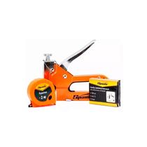 Grampeador Manual Tipo 53 Grampo 4 A 14mm + Trena 2mt Sparta