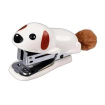 Grampeador Mini 15 Folhas C/ Pompom E Extrator Tilibra - Dog Grampeador Mini 15 Folhas C/ Pompom E Extrator Tilibra - Dog