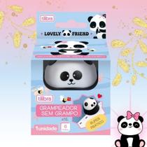 Grampeador Pandinha Sem Grampo Grampeia até 6 Folhas - Tilibra Super Fofo Papelaria Panda