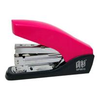 Grampeador Pequeno Light Force Yes Rosa 24/6 24/8 Mola Resistente Retração Automática Escritório