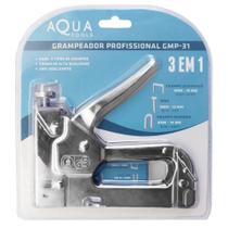 Grampeador Pinado Profissional 4-14mm + 600 Grampos - Aqua Tools