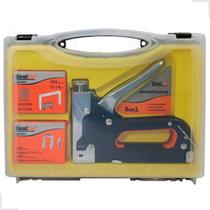 Grampeador Pinador Tapaceiro Profissional + Grampos E Pregos