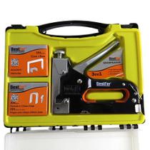 Grampeador Pinador Tapaceiro Profissional + Grampos + Pregos