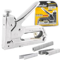 Grampeador pinador tapeceiro madeira estofados profissional vonder plus 600 grampos tapeçaria manual tipo u t reto Grampeador pinador tapeceiro madeira estofados profissional vonder plus 600 grampos tapeçaria manual tipo u t reto