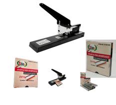 Grampeador Profissional 100 Fls +2000Grampos 23/10 e 23/13
