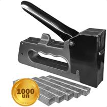 Grampeador Profissional Alta Pressão Tapeçaria Estofamento com 1000 Grampos 8 mm Inclusos Grampeador Profissional Alta Pressão Tapeçaria Estofamento com 1000 Grampos 8 mm Inclusos