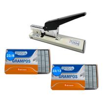 Grampeador Profissional GW390 100 fls + Grampos 23/8 e 23/13