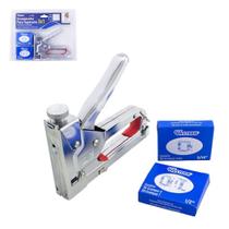 Grampeador Profissional para Tapeceiro Alta Pressão 3 Em 1 Com 150 Grampos - Western Ref. 7610 Grampeador Profissional para Tapeceiro Alta Pressão 3 Em 1 Com 150 Grampos - Western Ref. 7610