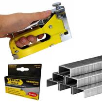 Grampeador Profissional Tapeceiro + 1 Mil Grampos 8MM