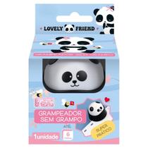 Grampeador Sem Grampo Panda - Grampeia até 6 Folhas - Tilibra Grampeador Sem Grampo Panda - Grampeia até 6 Folhas - Tilibra